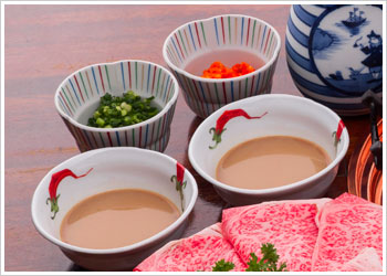 こだわりのしゃぶしゃぶのたれ