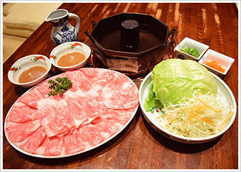 黒毛和牛カルビーしゃぶしゃぶ